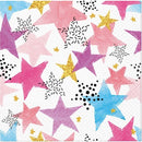 Disposable 20 Multicolor Napkin 33x33cm - Star Party 