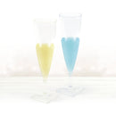 Disposable 6 Transparent Reusable Plastic Champagne & Cocktail Cups 150ml 