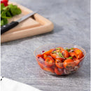 10 Transparent & Gold Reusable Plastic Dessert Bowl 180ml - Edge