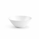 Disposable 1 White & Silver Reusable Serving Bowl - Curve 