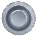 Disposable 10 Silver Reusable Plastic Soup Bowl 400ml - Casual 
